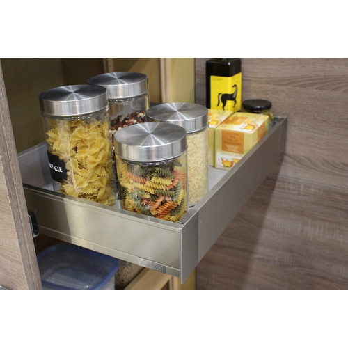 Adjustable pull-out drawer